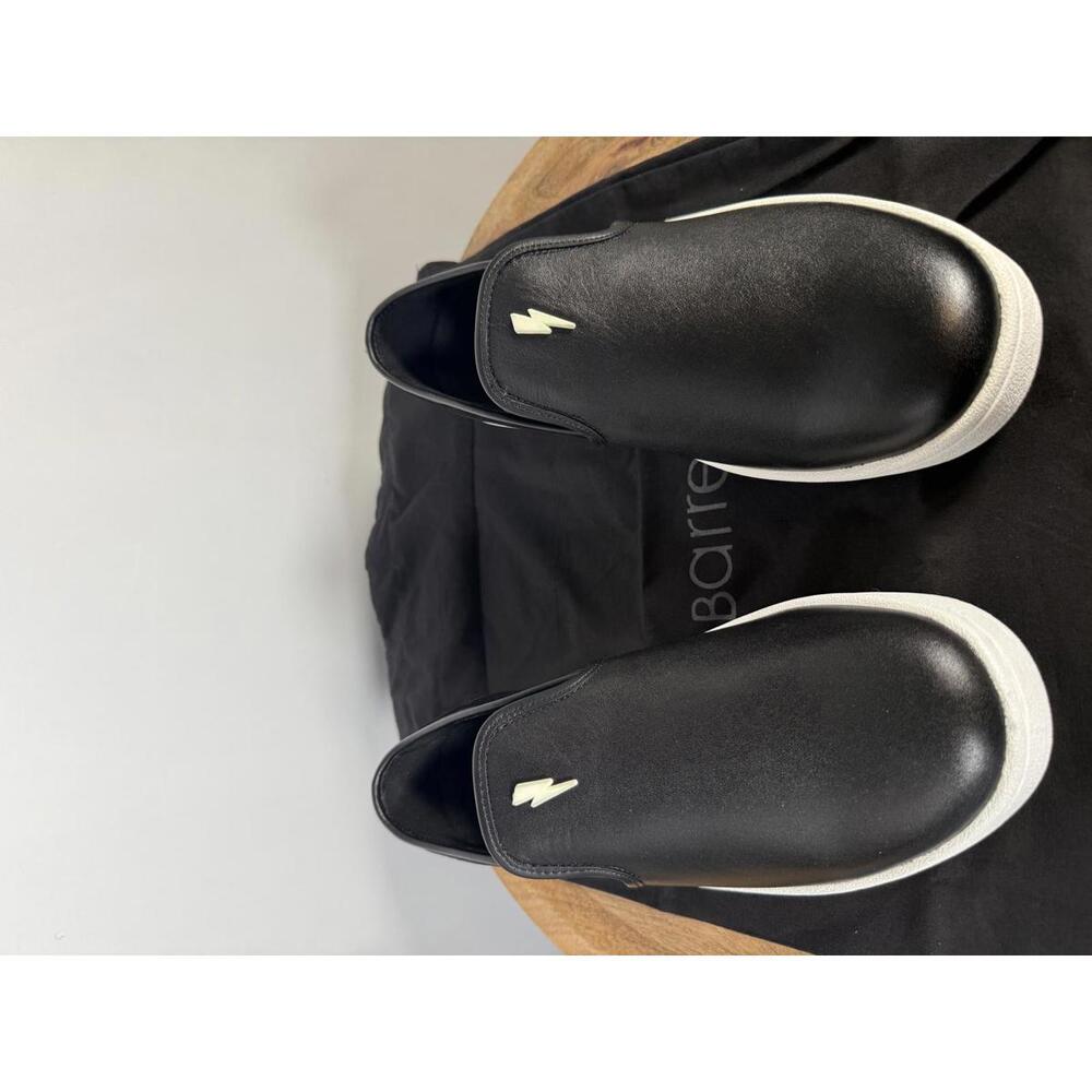 Neil Barrett Black Leather Slip-On Sneakers Unisex EU 38 NWB - Picture 5 of 11